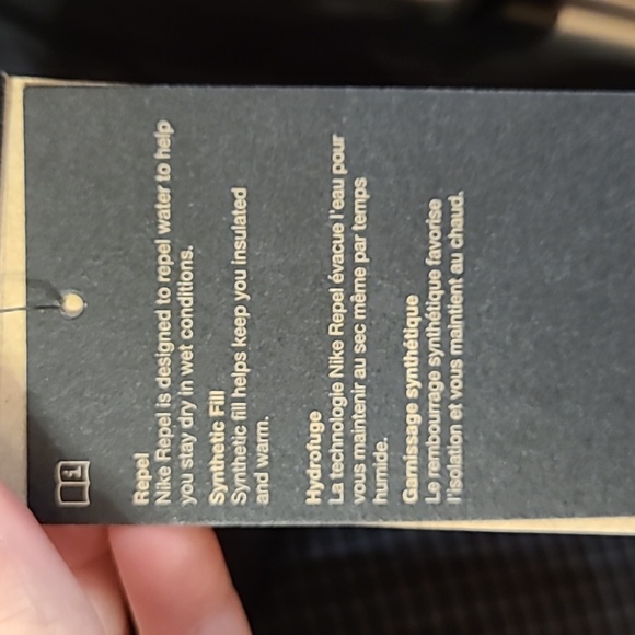 NIKE WOMENS WINDPUFFER BLACK GRID THERMA-FIT PADDED JACKET SIZE LARGE NWT - Picture 10 of 16